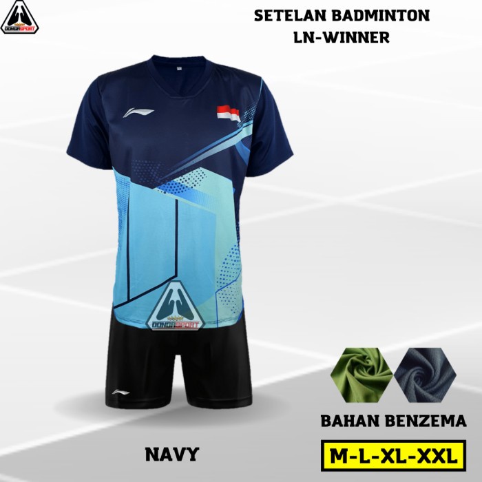 Stl Setelan Badminton Lining Dewasa Setelan Bulutangkis Baju Badminton