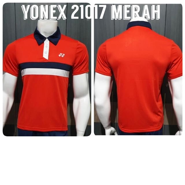 Baju Kaos Kerah Badminton Yonex 21017 Import Go