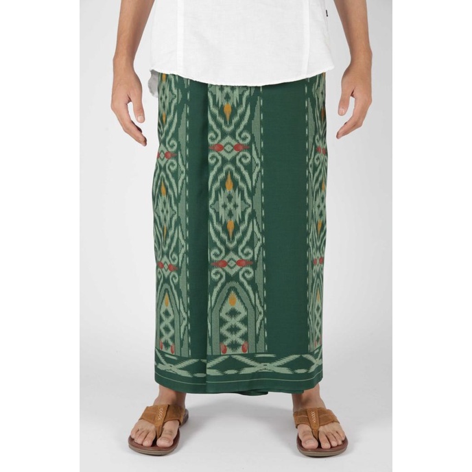 Sarung Mangga Gold Kembang DGW Hijau Tua