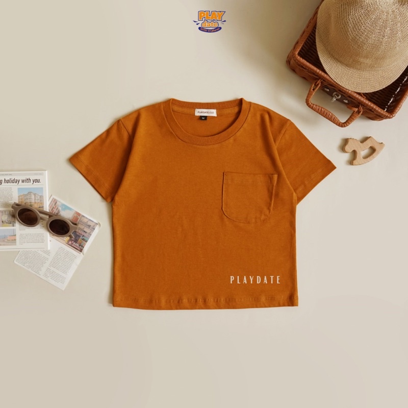 Playdate Baju Kaos Atasan Lengan Pendek Basic Oversize Anak Laki Laki Perempuan Oversized Tee Kida Premium