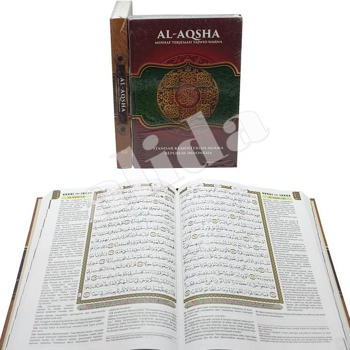 Alquran Al-Aqsha B5 Kertas Hvs Terjemah Tajwid Warna Al-Quran Alaqsha