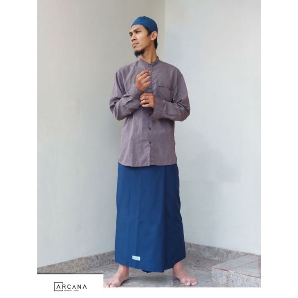 Premium sarung Arcana muslim leader sarung sholat ibadah bahan catoon 100%