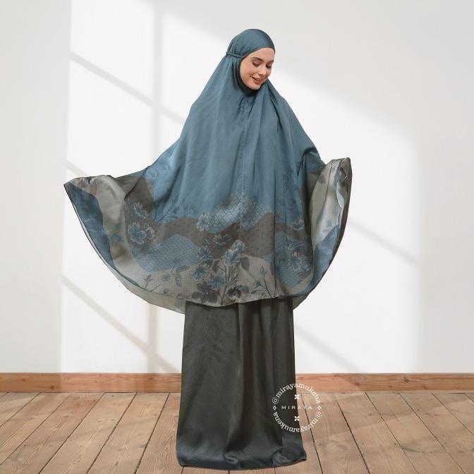 Mukena Travel Printing Miraya Moorland Slate