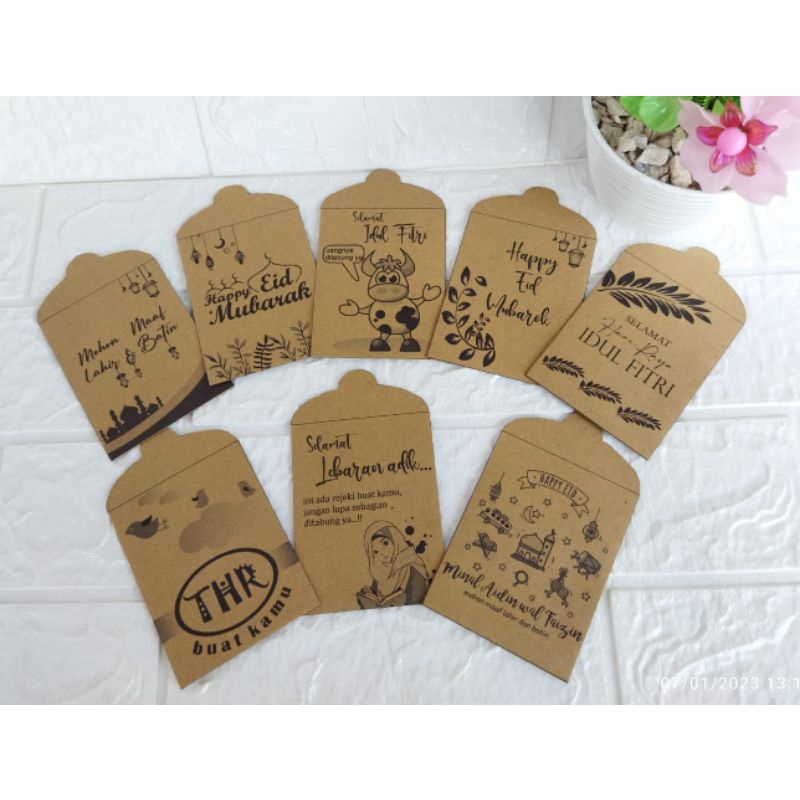 

amplop lebaran kertas cokelat