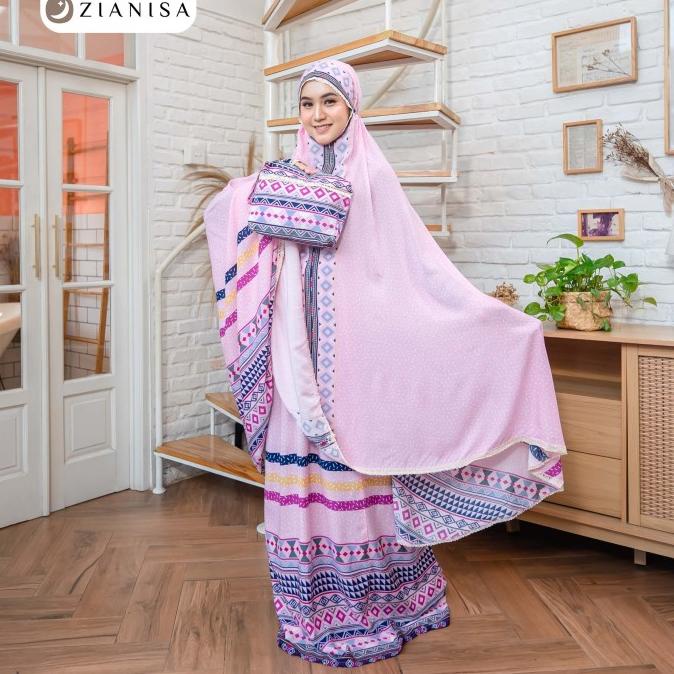 Mukena Zianisa Border Medina Pink Allsize
