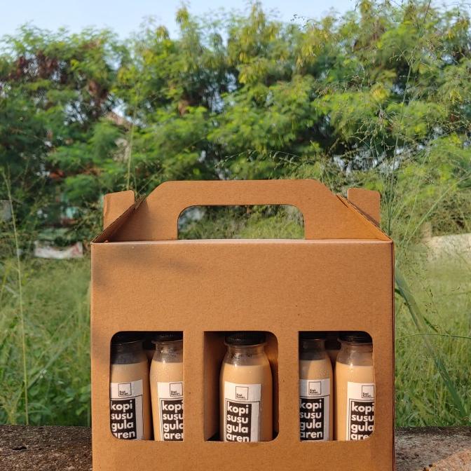 

Hampers Bingkisan Paket Kopi Kemiri 100ml (10pcs). Gula aren, dll