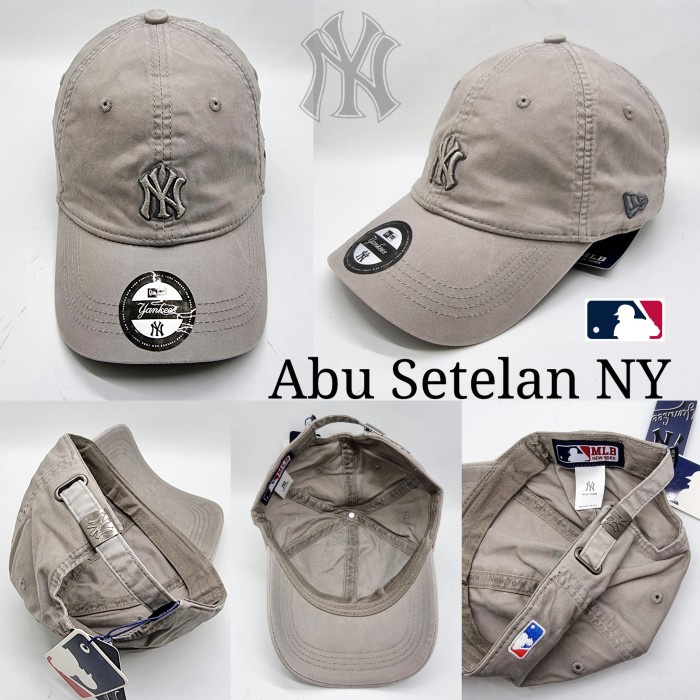 Topi pria topi baseball topi NY topi pria - NY-05/Abu(P7U5) topi pria baseball topi laki laki dewasa