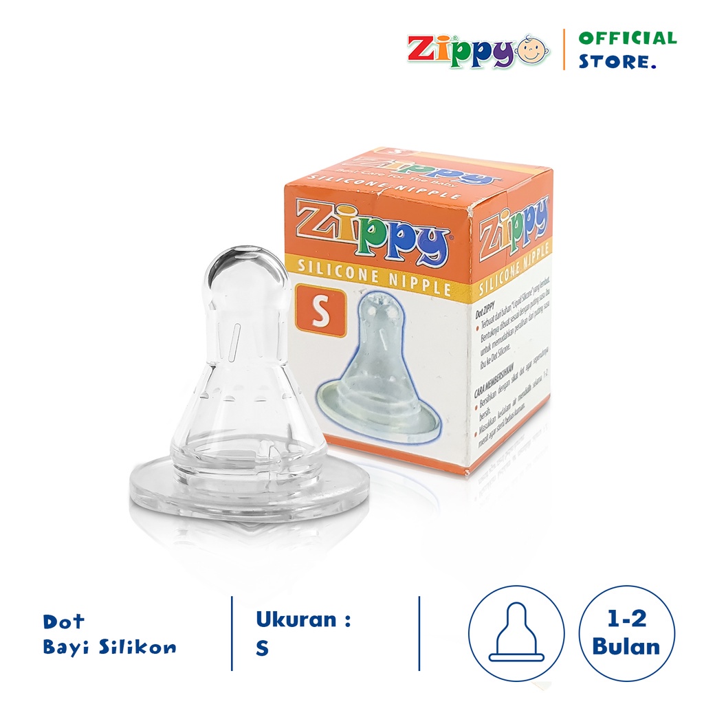 Zippy Dot Bayi Silikon S / M / L / XL Silicone Nipple Anti Kempis ZIP-OK-421