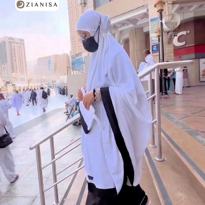 Mukena Zianisa New Salwa Black-White Allsize