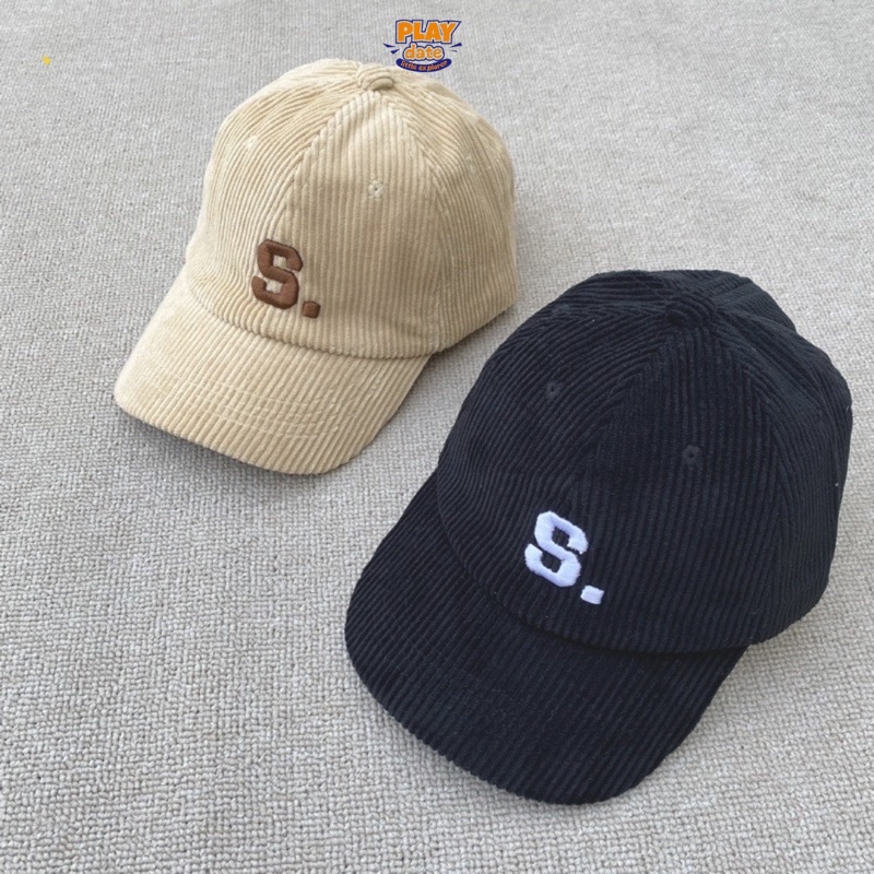 Playdate Topi Anak Baseball Letter S Kupluk Anak Bayi 2 sampai 8 Tahun