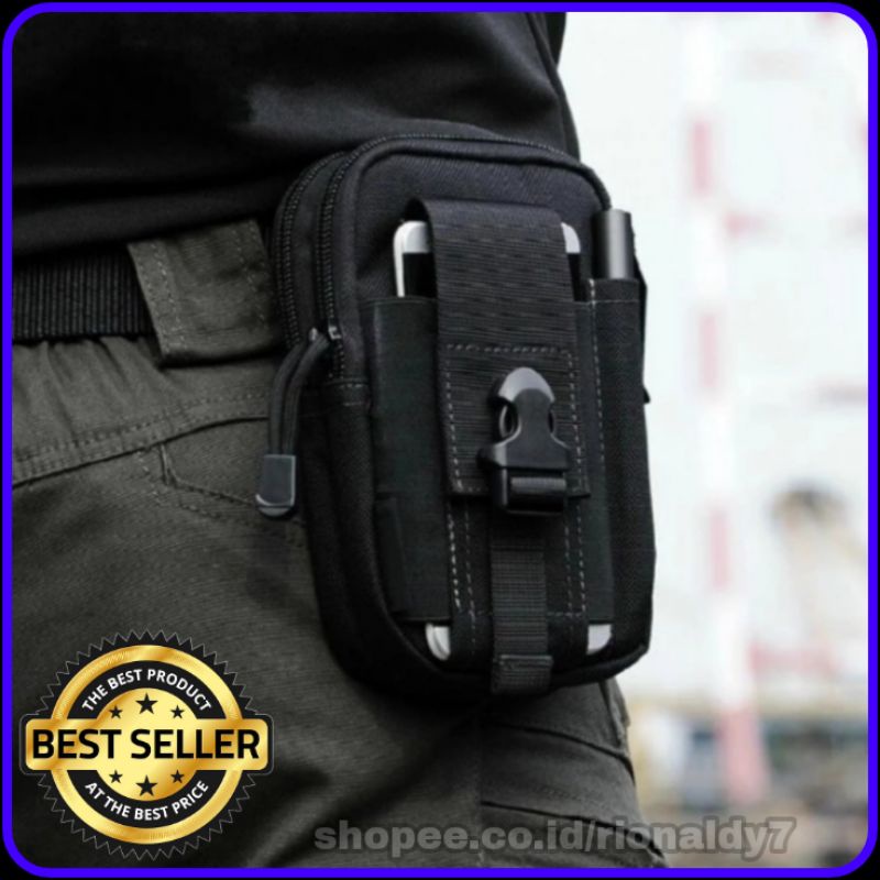 DOMPET TAS PINGGANG HP PRIA KEREN MURAH TACTICAL
