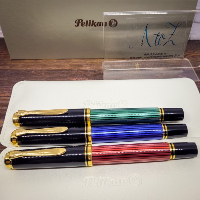 

Terlaris Pelikan M400 Souveran Fountain Pen 14K Gold Nib Not Lamy