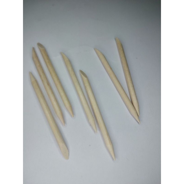 Stik kayu nail art pendorong kitikula wooden stick cuticle pisher tool  alat menicure pedicure