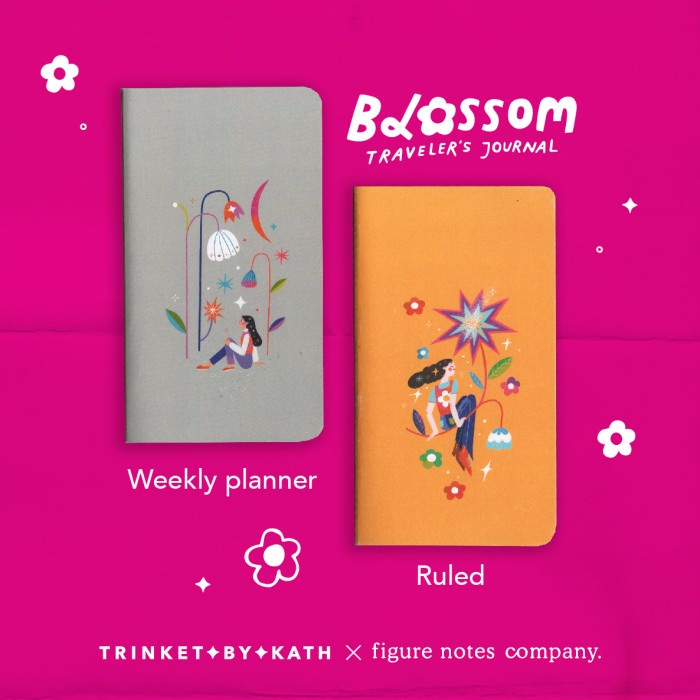 

Terlaris Nbook Blossom Weekly Planner & Ruled Notebook - Figure Notes X Trinket