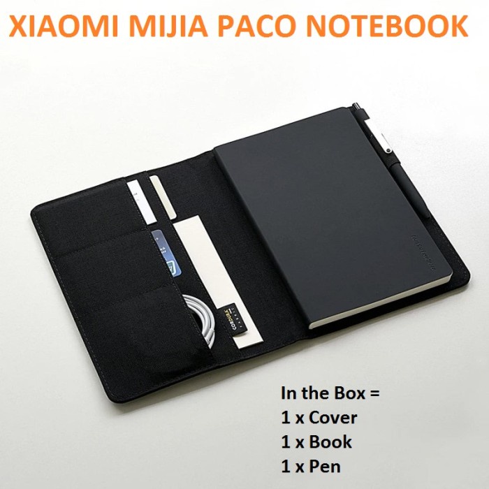 

BAYAR DITEMPAT Xiaomi Mijia Kaco Green Noble Paper NoteBook Card Slot Wallet A5 /BUKU TULIS