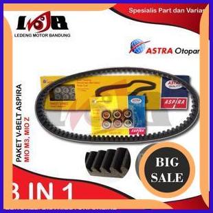 ASPIRA Paket Vbelt Roller Mio GT M3 X-RIde Fino 125 Vanbelt Cvt Motor onderdil 54PR23