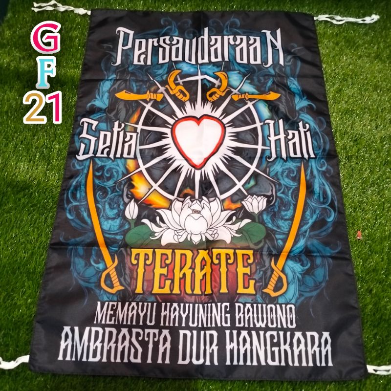 Bendera full Printing PERSAUDARAAN SETIA HATI TERATE AMBRASTA DUR HANGKARA