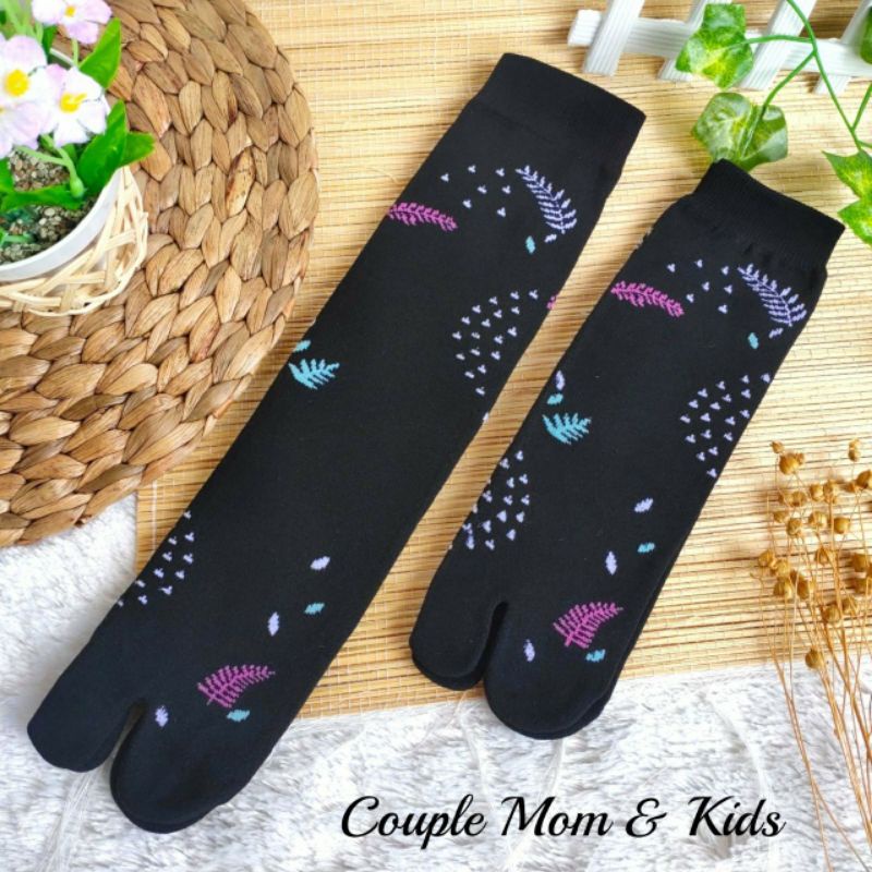 [COUPLE] KAOS KAKI JEMPOL MOTIF Mom And Kids 5-10Th
