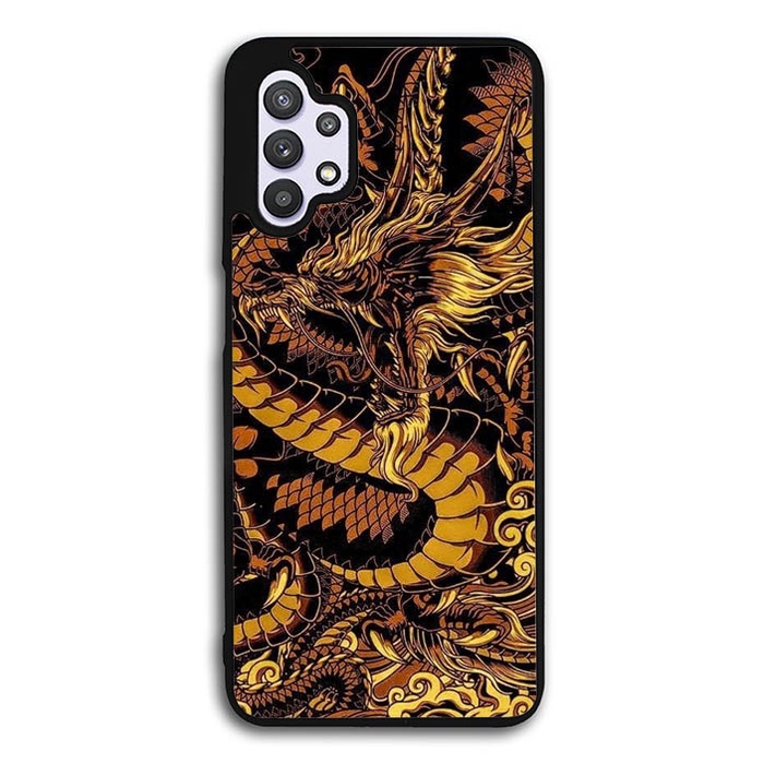 Hardcase Casing Case Samsung Galaxy A12 A22 A31 A32 A42 A51 A52 A71 A72 Dragon Japan Art AB1518