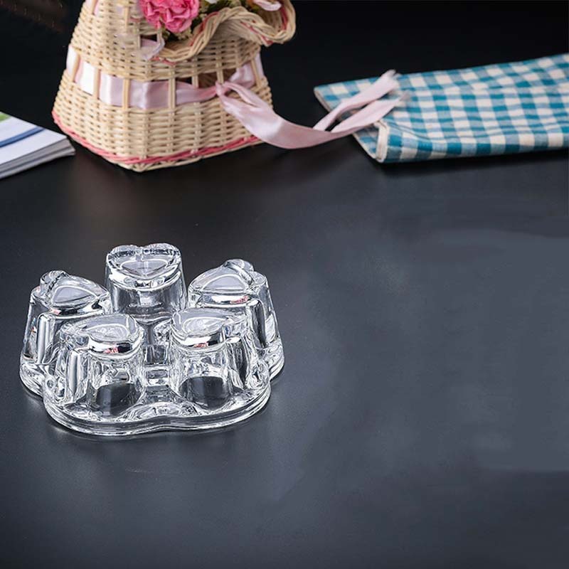 G8UI Glassware Tatakan Pemanas Teko Teh Kopi Teapot Warmer BaseBr-191Transparent Or-i