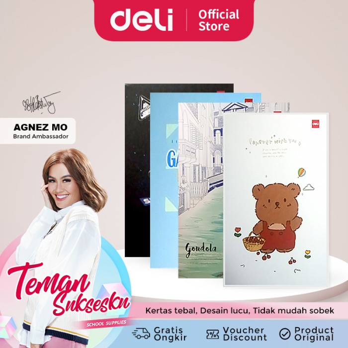 

TERBARU Deli Sewing Notebook / Buku Tulis Sekolah B5 Isi 10 42 Lembar CNB542 /BUKU TULIS