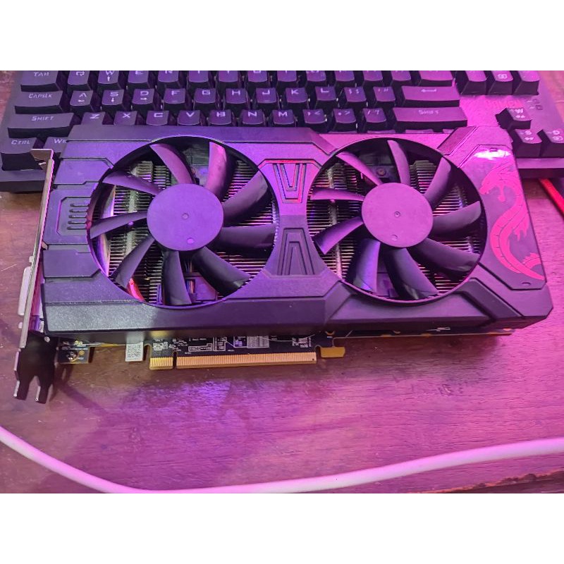 VGA CARD RED DRAGON RX 570 4GB GBBR5 MINUS CEK DESKRIPSI