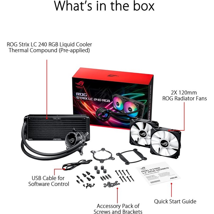 Asus ROG Strix LC 240 ARGB All-in-one Liquid CPU Cooler