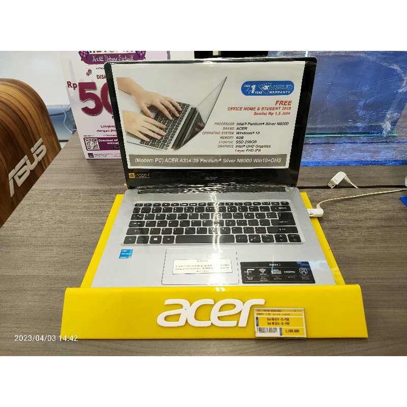 LAPTOP ACER A314-35-C560