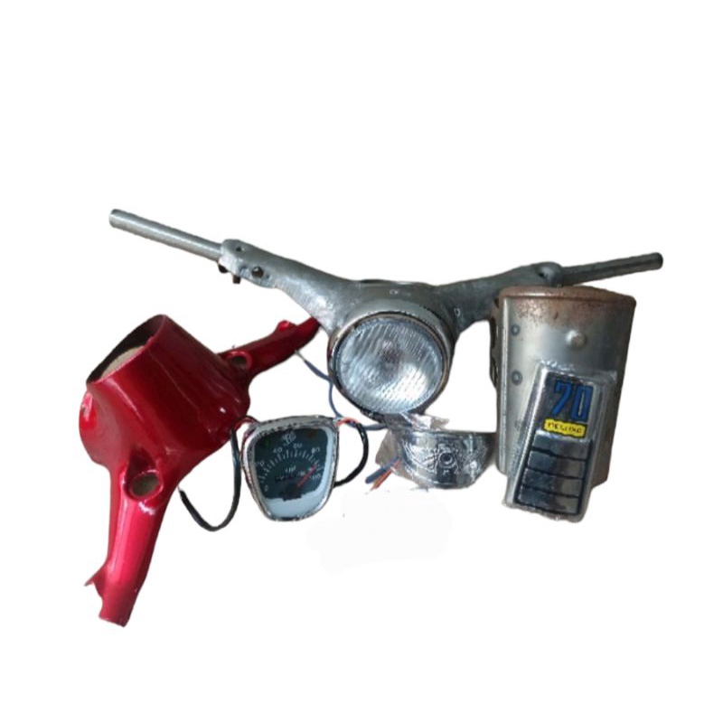 Paket kepala honda c70 Stang stir atas honda c70 ful set kepala stang c70 set panel c70