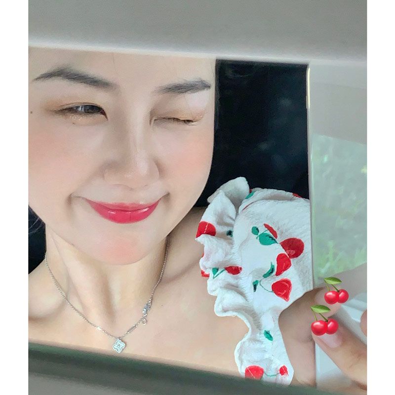 Red Sedikit gemuk MM murni keinginan angin engah lengan bunga one-shoulder top plus ukuran pakaian wanita penutup musim panas perut tipis tali kemeja kecil