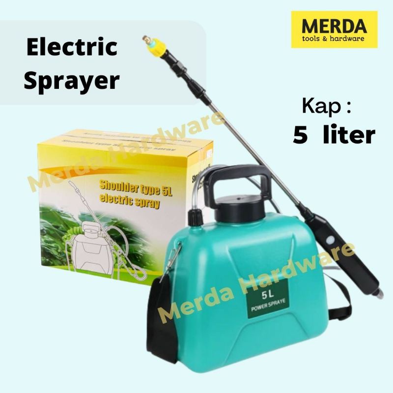 SEMPROTAN RUMPUT ELEKTRIK 5 LITER ALAT SEMPROT CUCI MOBIL GENDONG SPRAYER HAMA TANAMAN