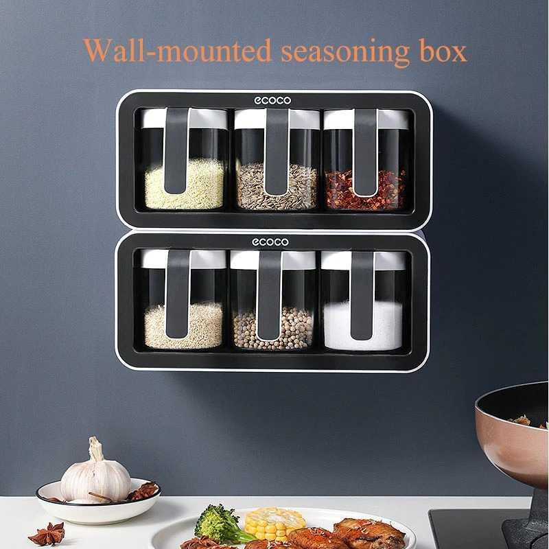 Ecoco Rak Gantung Botol Bumbu Dapur Spice Bottle Storage Rack - E2006/E2007