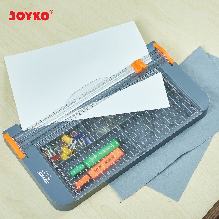 

Alat Pemotong Kertas Paper Cutter A4 JOYKO PC-1938 Extra Storage