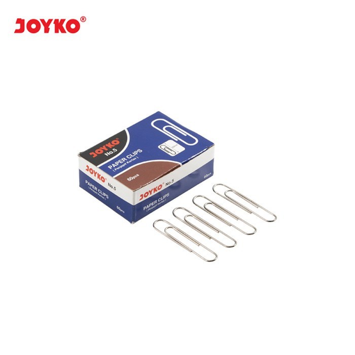 

Paper Clip Joyko No.5 Klip Penjepit Kertas - 1 box 60pcs Jepit Murah
