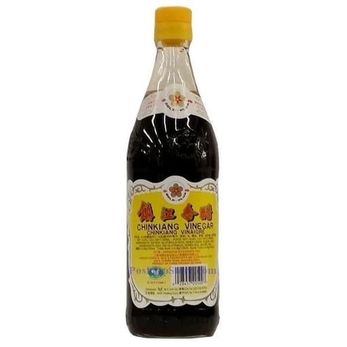 

Chin Kiang Black Vinegar Cuka Hitam Gold Plum Botol 550 ml ChinKiang