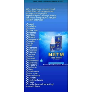 NSTM trace mineral NASA ORI Meningkatkan kesehatan imunitas