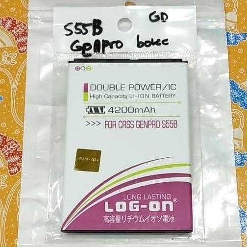 Baterai Evercross genpro s55b double power log-on battery battle batre