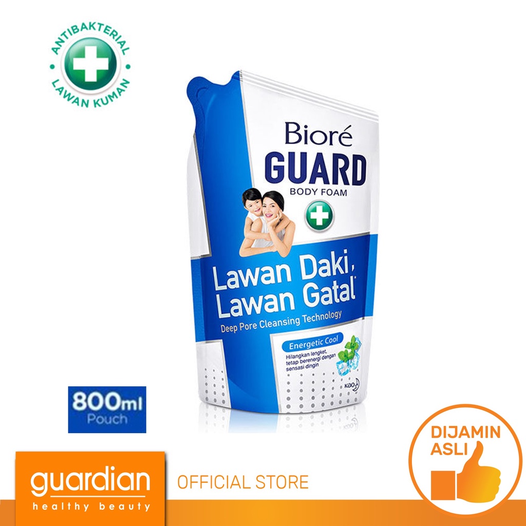 BIORE Guard Body Foam Energetic Cool Pouch 800ml
