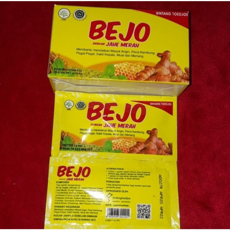 

bejo jahe merah (isi 12 sachet)