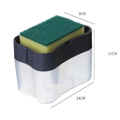 Dispenser Spons Cuci Piring Pump Holder Pencet Pompa Sabun Otomatis - BUM