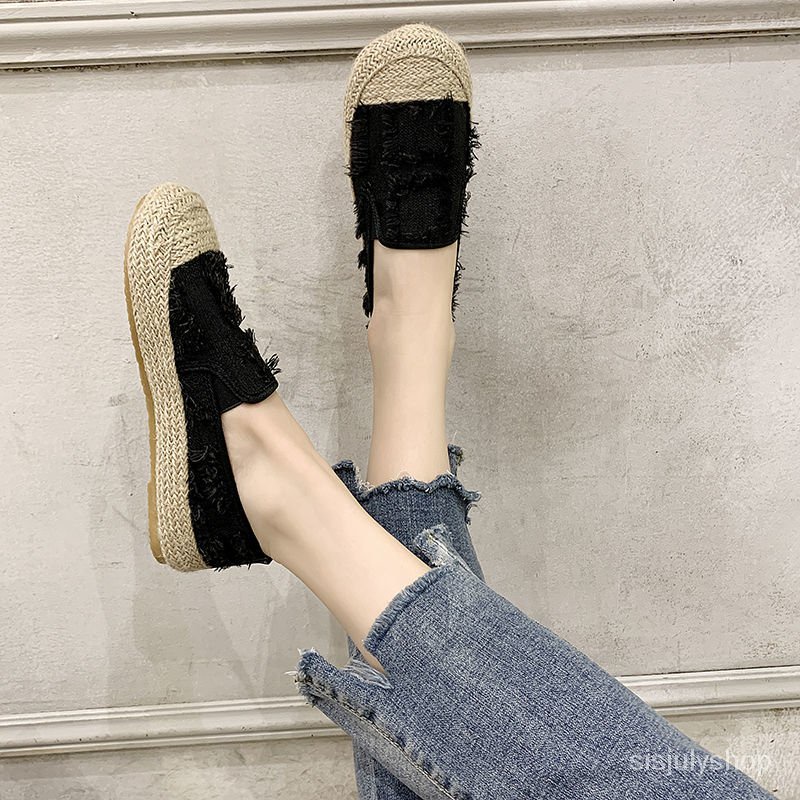 [✅BISA COD] #Sisjuly# Sepatu datar wanita / sepatu nelayan wanita / seratus sepatu kacang sanggurdi