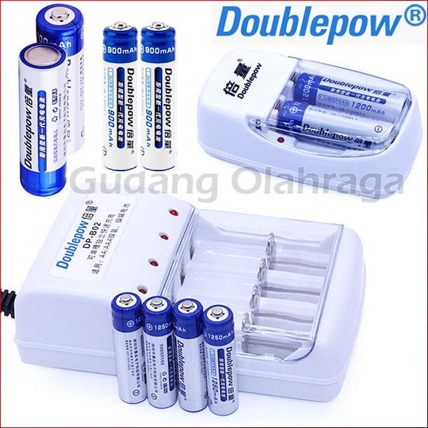 Batre Charger Cas Doublepow Battery AA, Batre AAA Rachergeable 800 900 1200 1250 3000 mAh