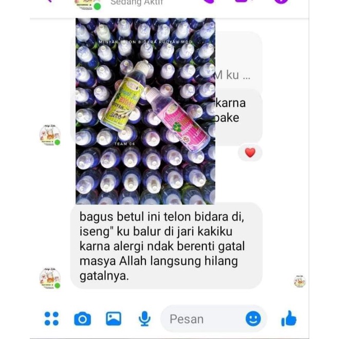 11 botol minyak telon bidara mdd