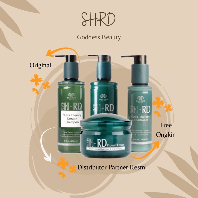 SHRD SH RD Shrd protein Cream 50ml | Perawatan Rambut Kering, Rontok | Vitamin Rambut & Heat Protect
