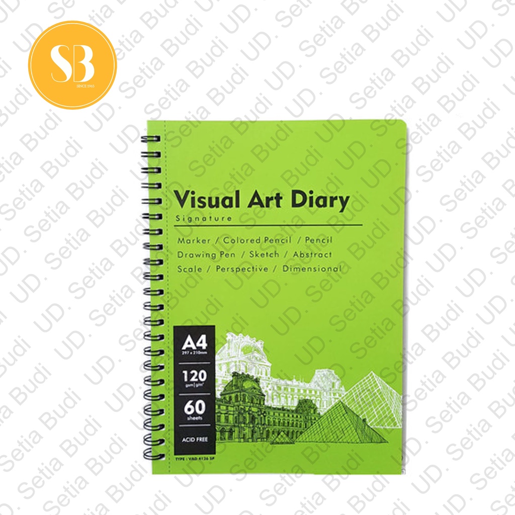 V-Tec Visual Art Diary Spiral Sketchbook A4 120GSM VAD 4126 SP