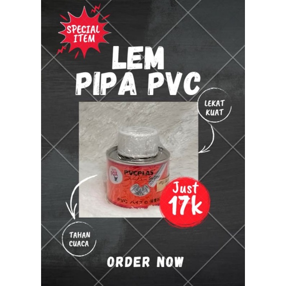 Lem pipa PVC PLAS