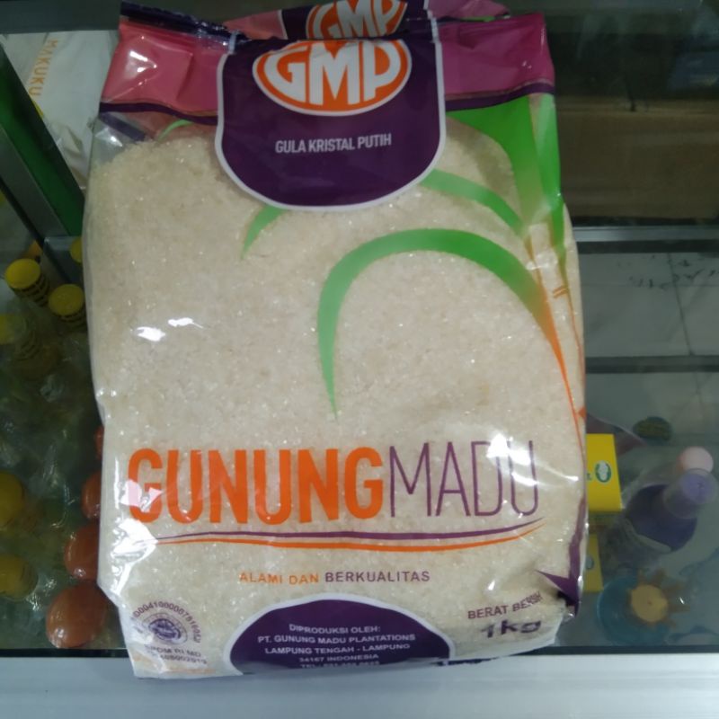 GMP Gula Kristal Putih 1 Kg Gunung Madu 1kg