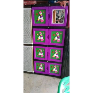 lemari plastik JUMBO BESTAR 4 SUSUN + KUNCI