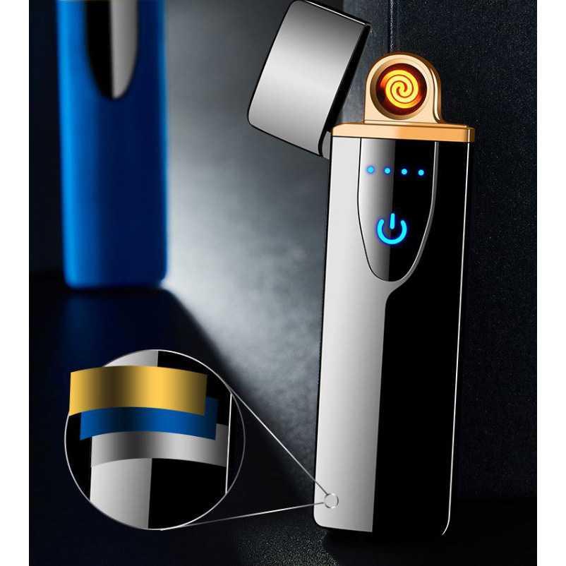 Korek Api Elektrik 2023 Bisa Di Cas Korek Electric Unik Fingerprint Touch Sensor TUBABA STORE