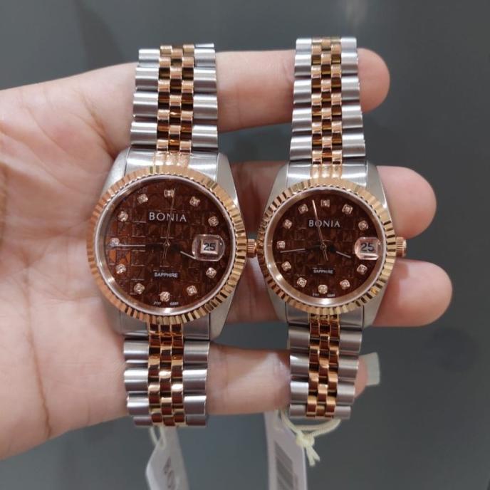 JAM TANGAN COUPLE JAM TANGAN COUPLE BONIA SAPPHIRE BNB10550-1646 & BNB10550-3646 ORIGINA EL09I09A82L